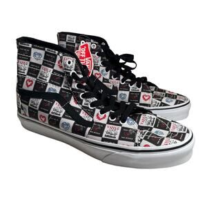 NWT Vans Sk8 Hi Tapered Sneaker Love Letters Black M10.5 W12.0 New VN0A4U16B0A